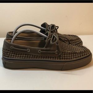 Sperry Bahama II Boat Shoe Sneaker Houndstooth